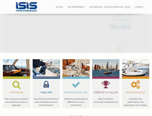 Tablet Screenshot of isis-performance.com